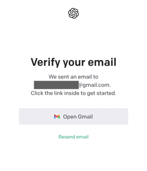 ChatGPT Verify your email