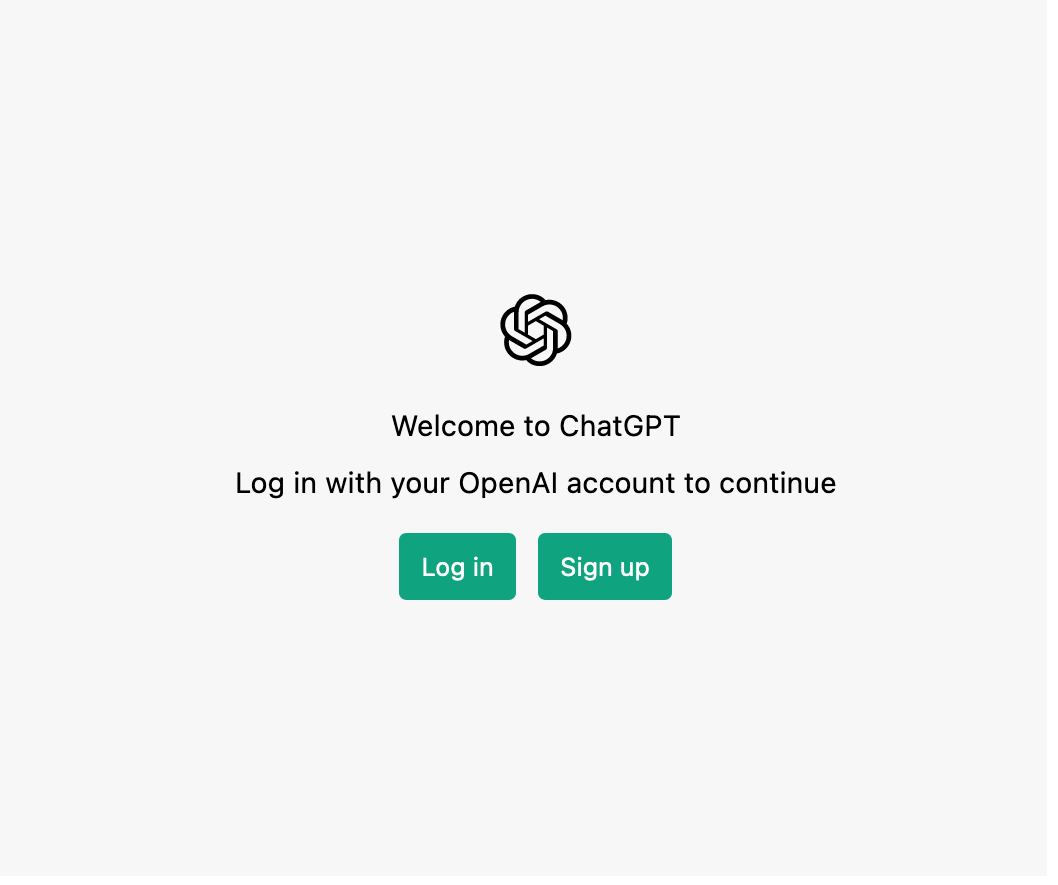 ChatGPT signup