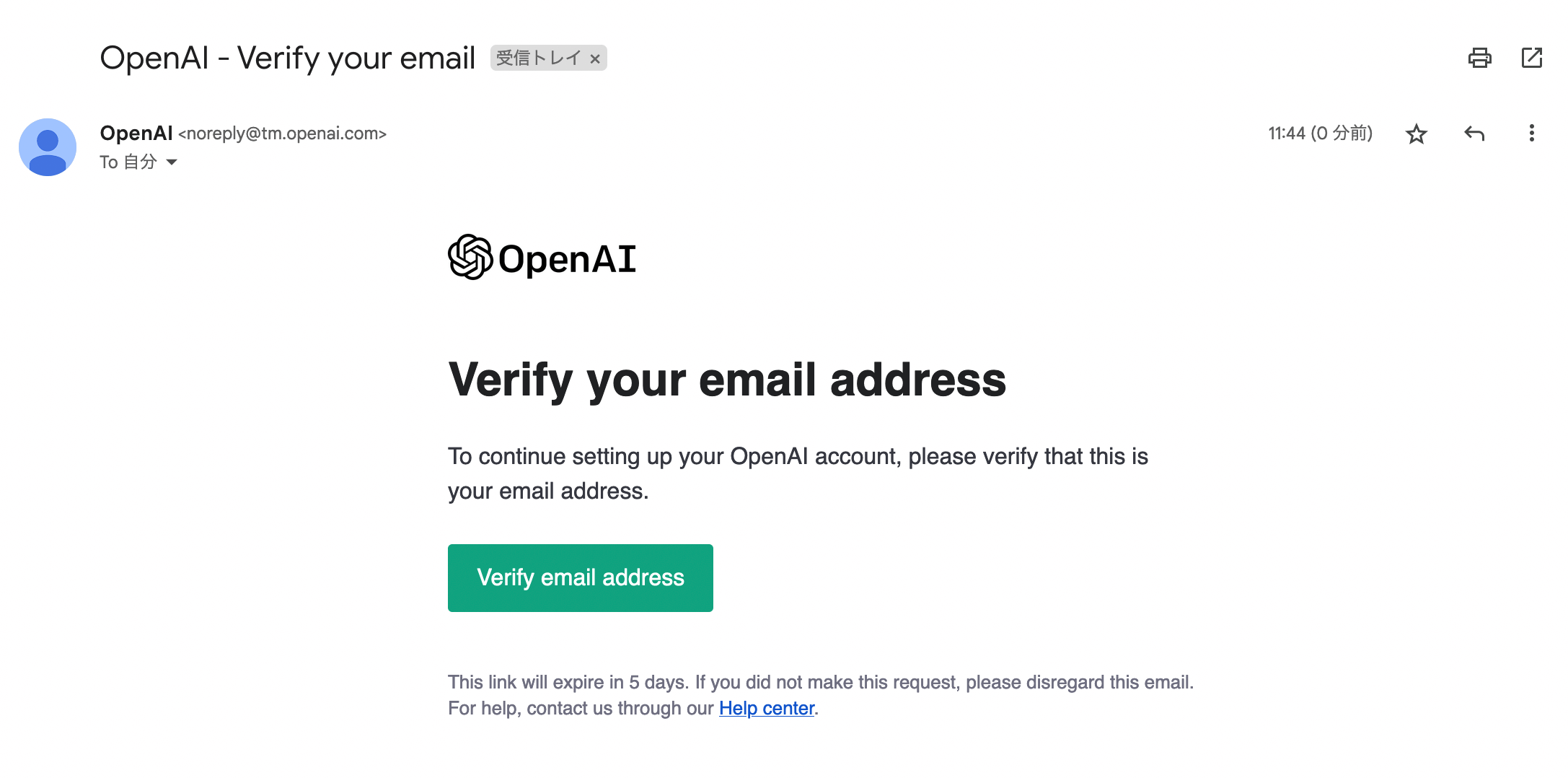 OpenAI verify email address