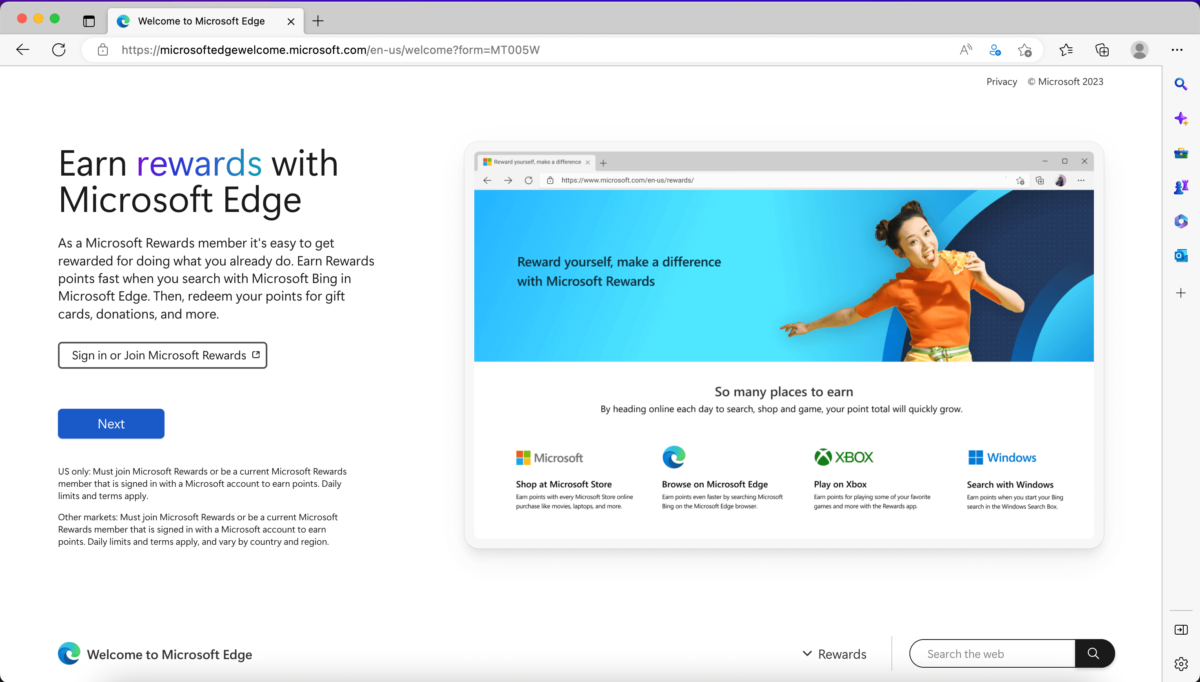 microsoft edge click next8