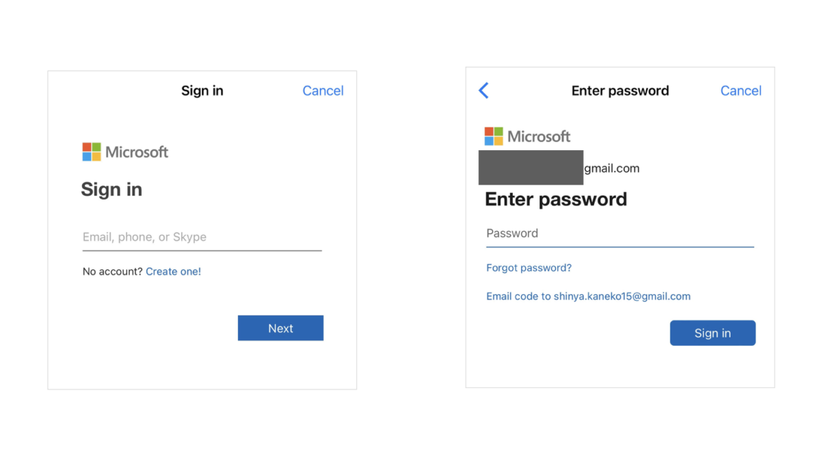 microsoft login