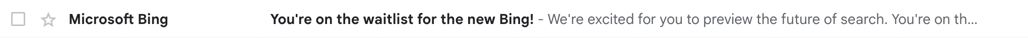 new bing waitlist email notification1