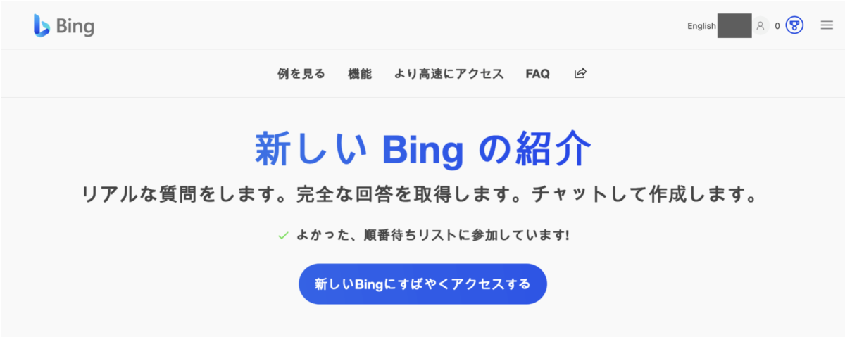 new bing website earlier access