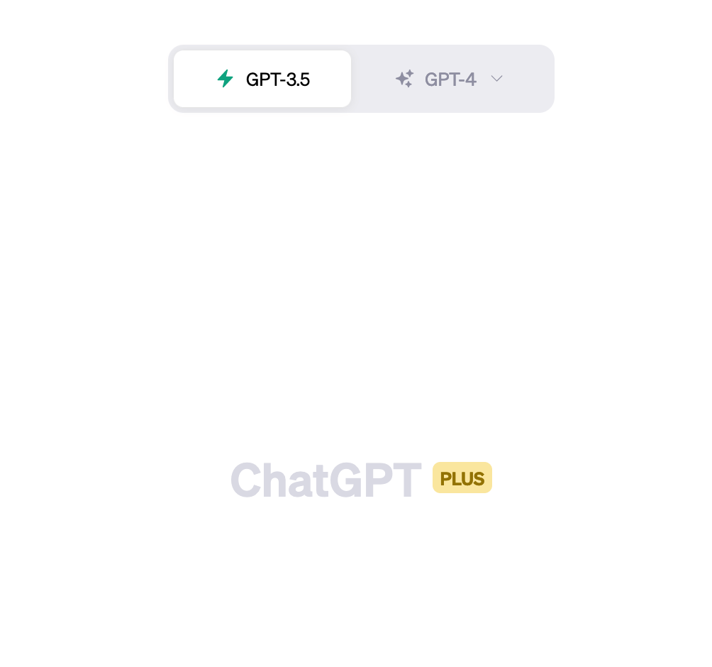 chatgpt plus ui with each gpt