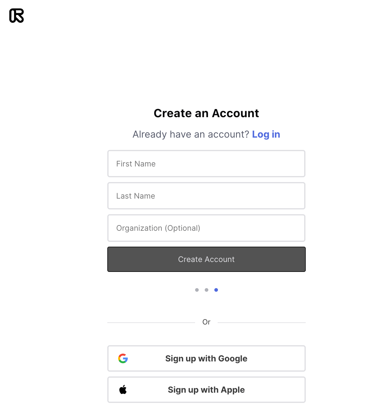 runway account setup name